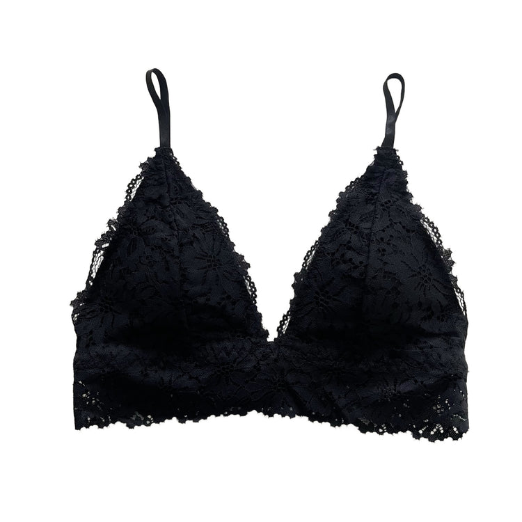Black Floral Lace Bralette