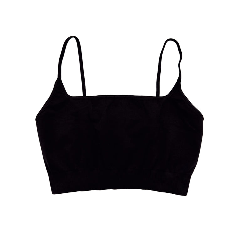 Black Micro Square Bralette