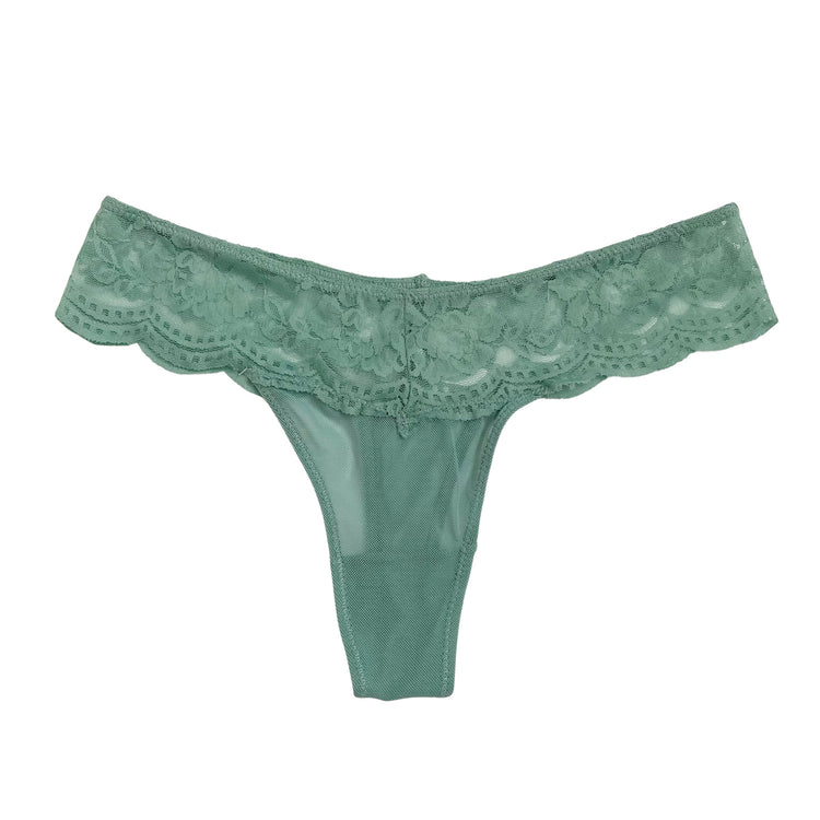 Sage Floral Lace Panty