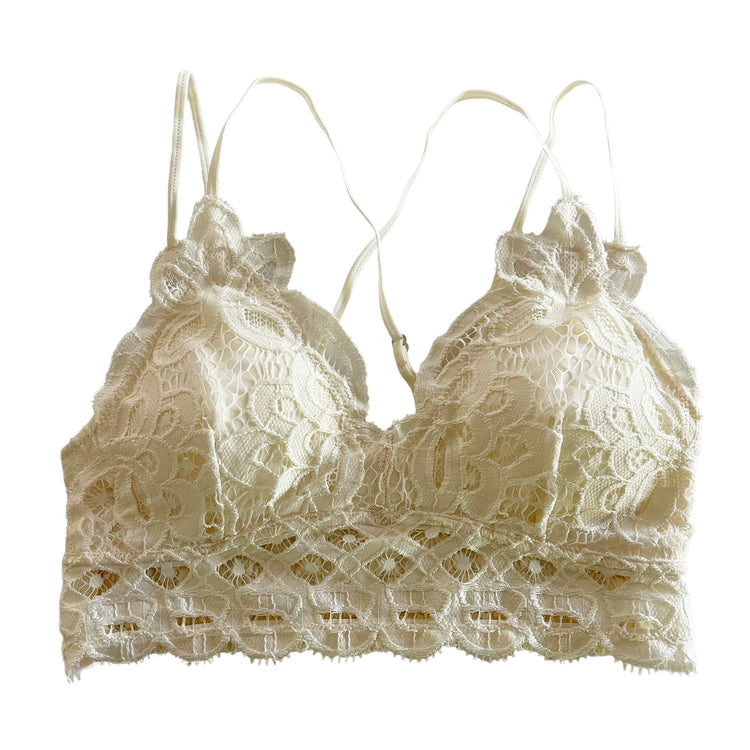 Ivory Crochet Bralette