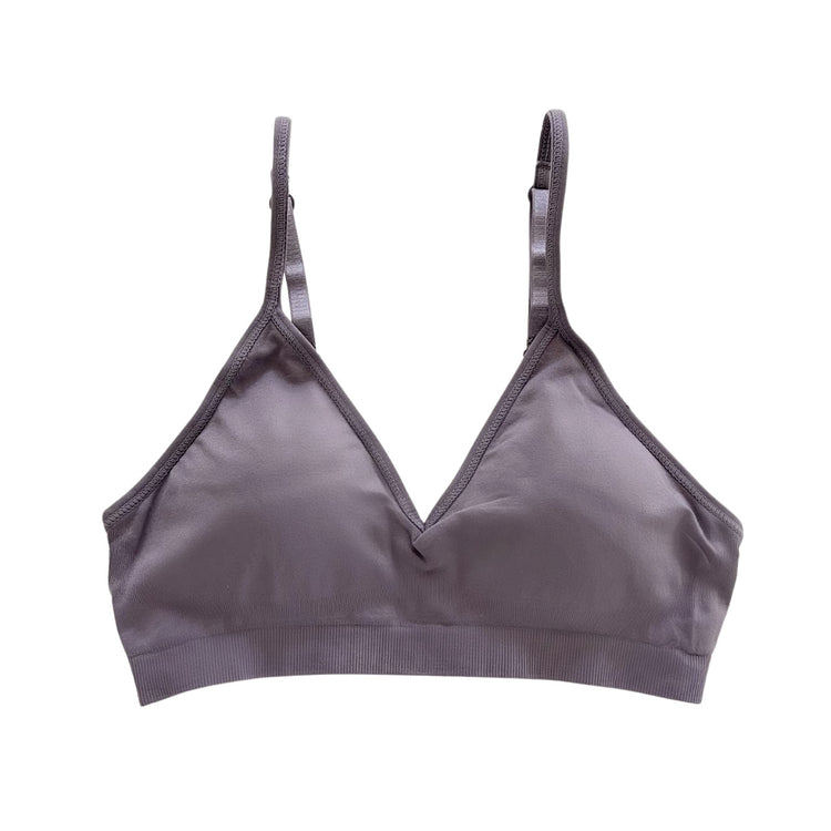 Dusty Purple Triangle Padded Bralette