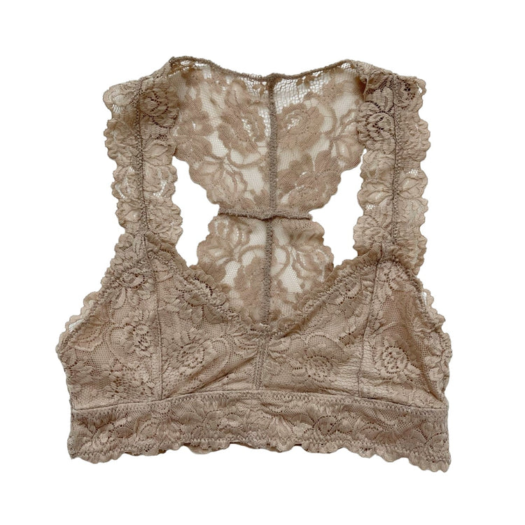 Nude Lace Racerback Bralette