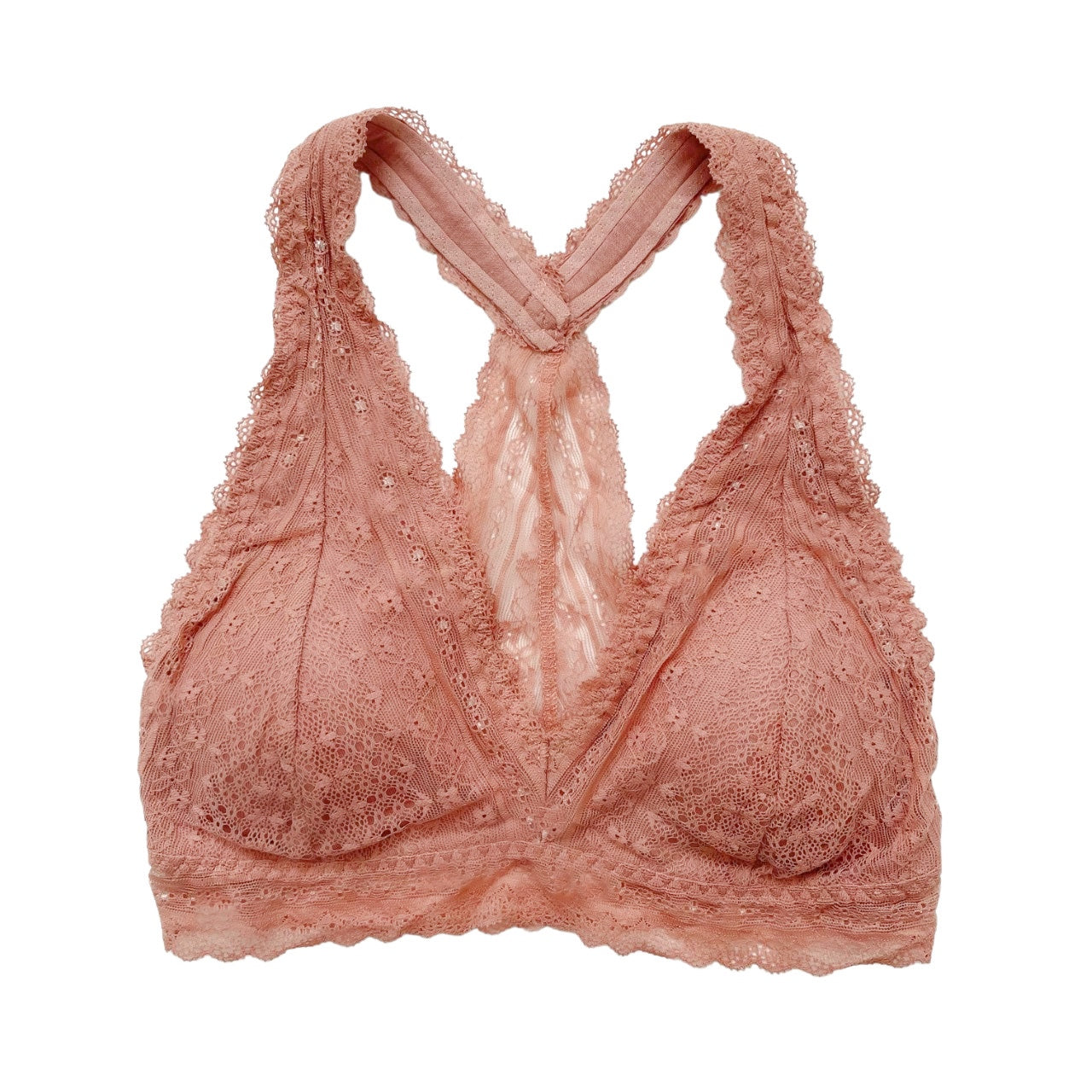 Blush Floral Lace Halter Bralette Lani Kei