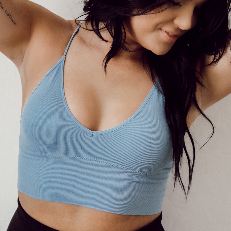 Bluestone Seamless Longline Bralette