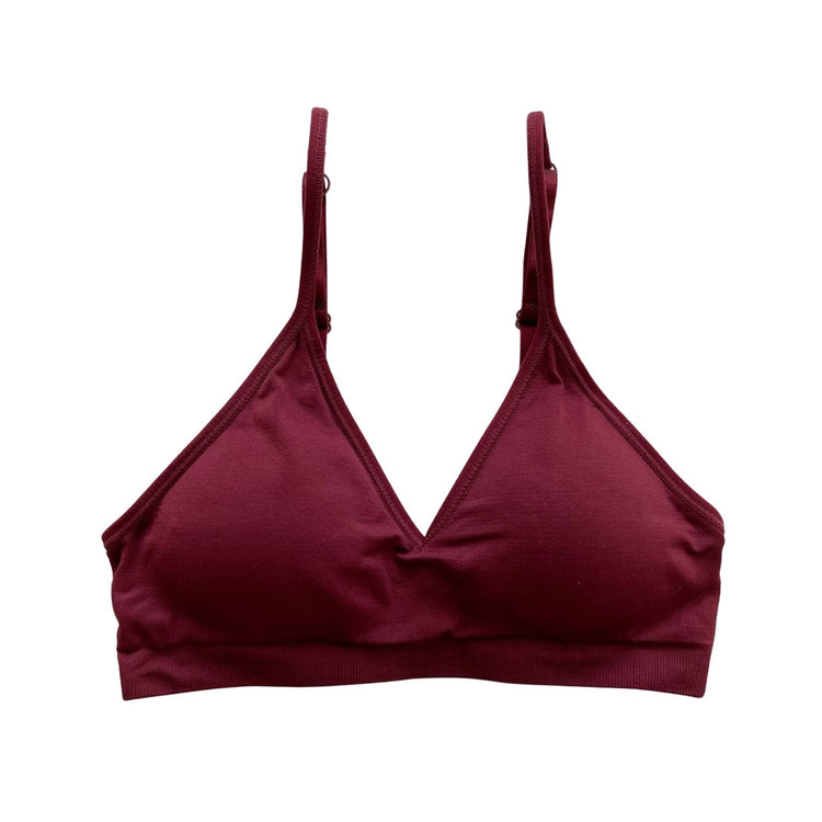 Wine Triangle Padded Bralette