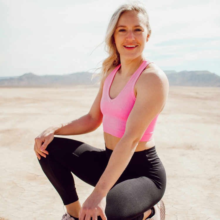 Washed Hot Pink Ribbed Racerback Tank Top
