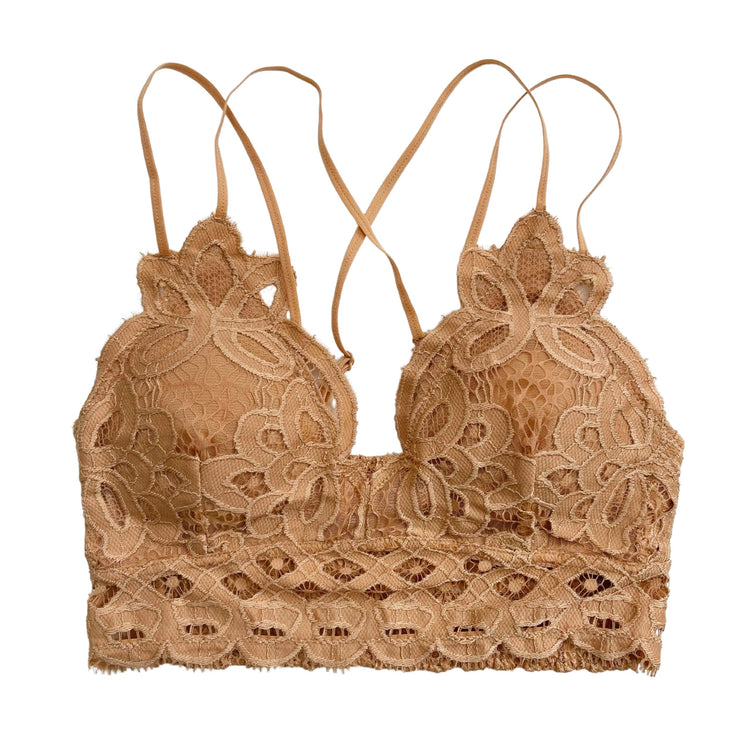 Pale Orange Crochet Bralette