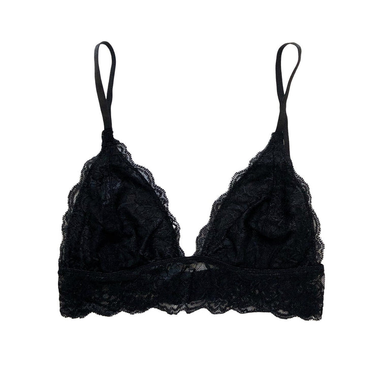 Black Lace Scalloped Bralette | Lani + Kei