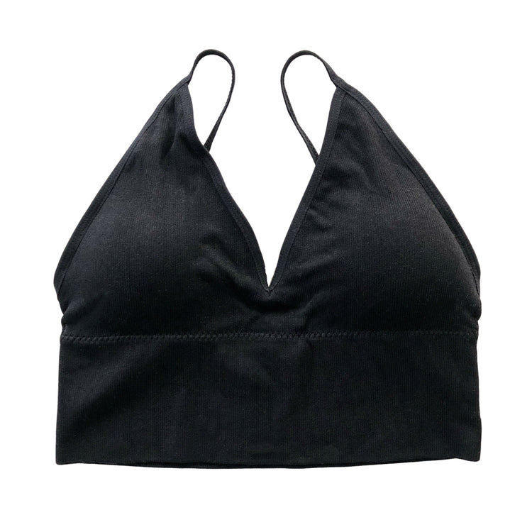 Black Seamless Longline Bralette | Lani + Kei