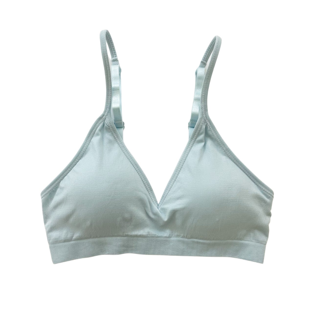 Baby Blue Triangle Bralette, Triangle Padded Bralette