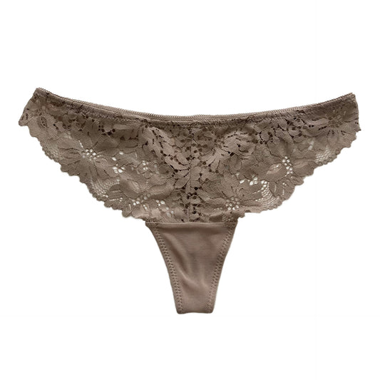Taupe Floral Panty