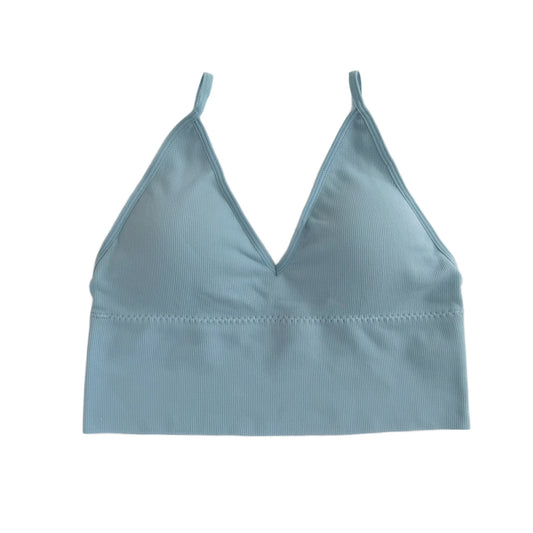 Baby Blue Seamless Longline Bralette