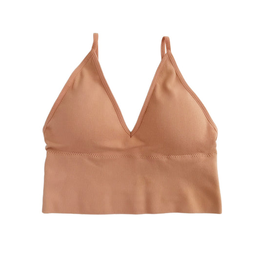 Dusty Coral Seamless Longline Bralette