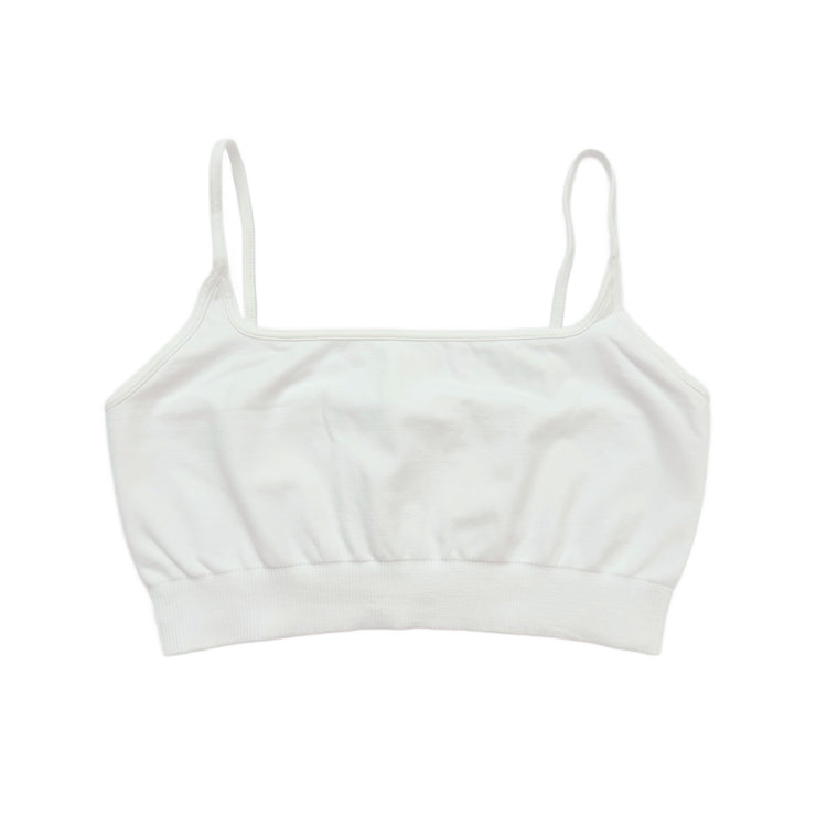 White Micro Square Bralette