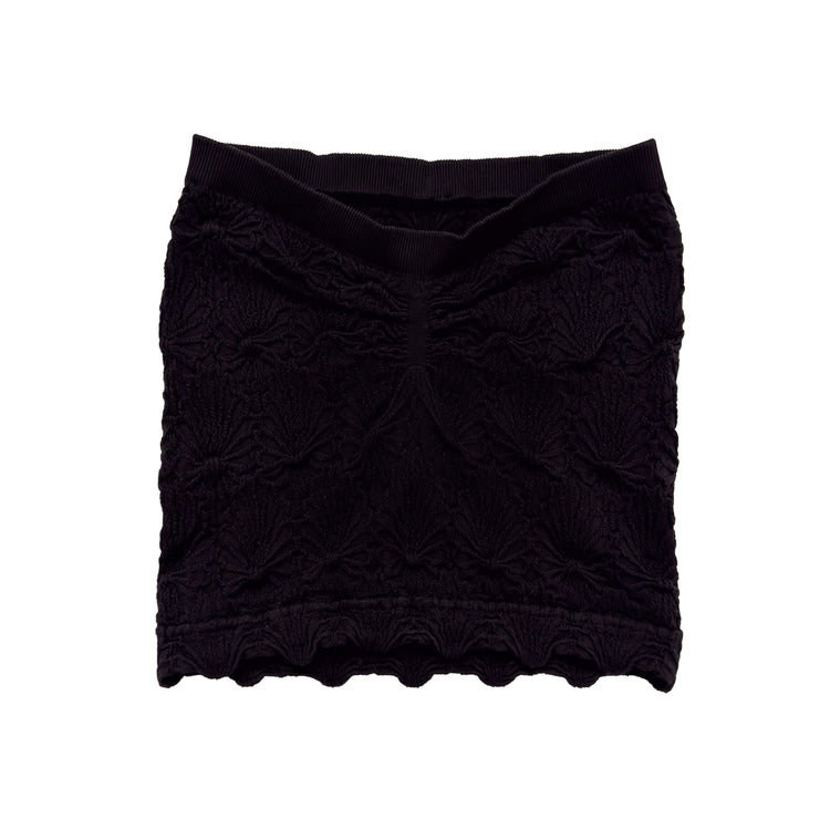 Black Lace Textured Tube Top Bralette