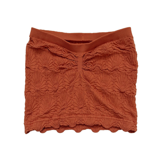 Terracotta Lace Textured Tube Top Bralette