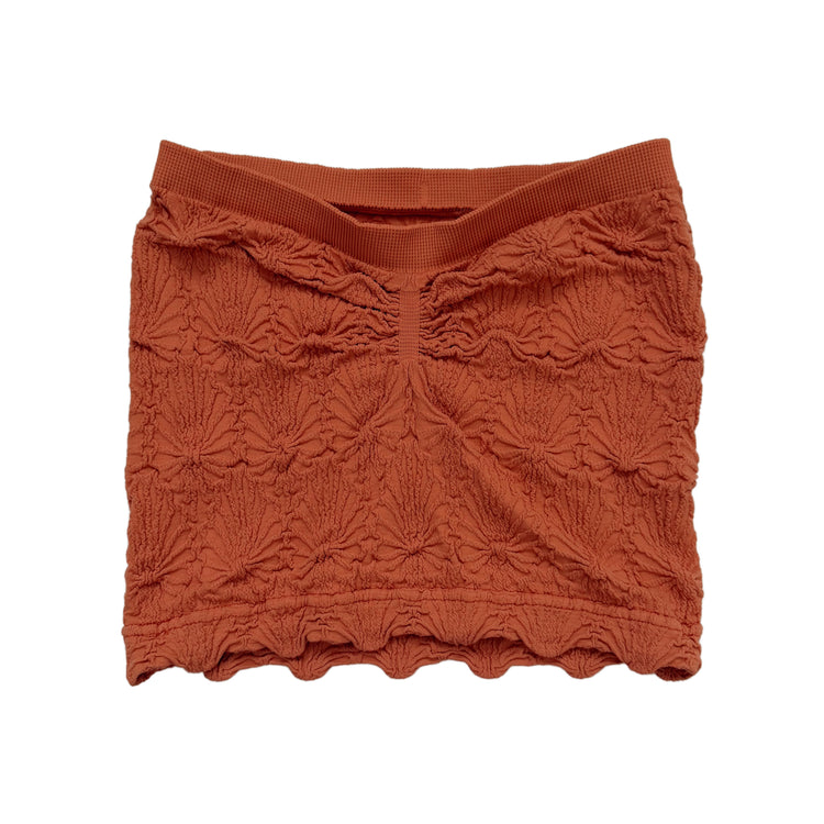 Terracotta Lace Textured Tube Top Bralette