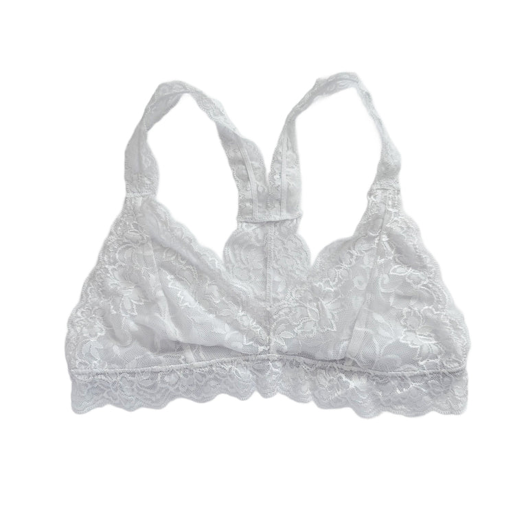White Racerback Bralette
