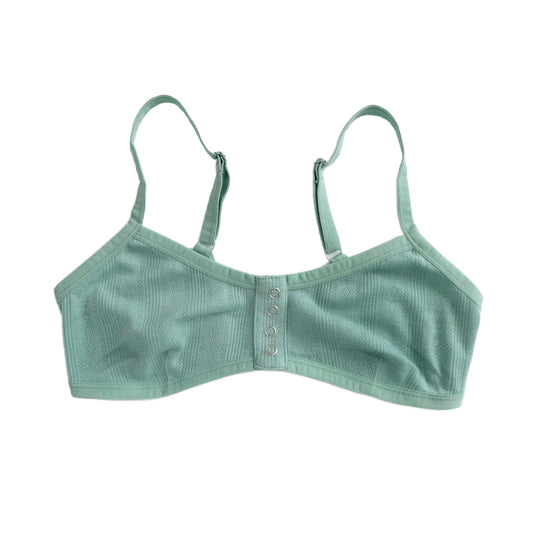 Sage Pointelle Knit Bralette