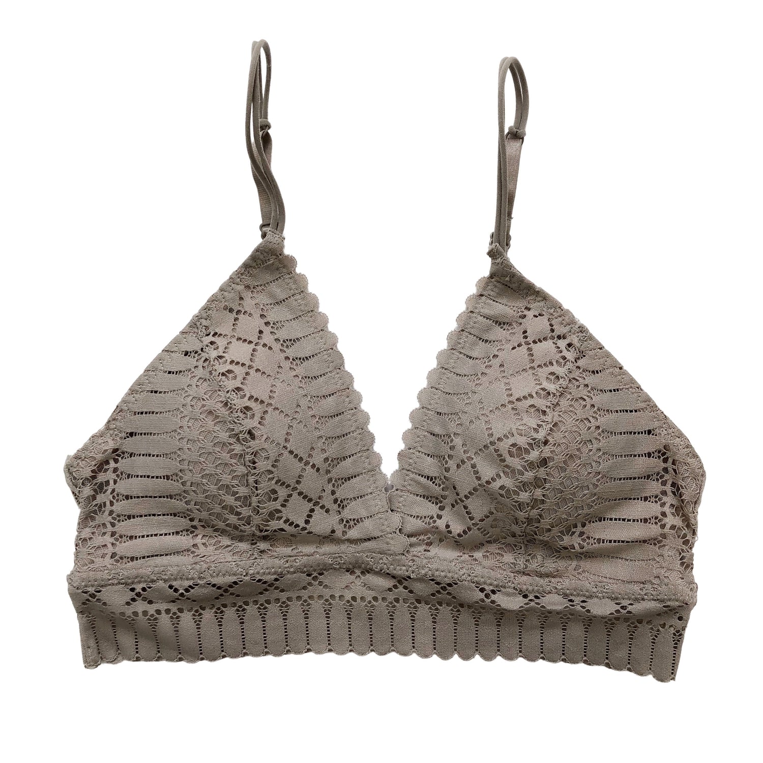 Limited Edition Grey Lace Longline Bralette - 1215 Clothing