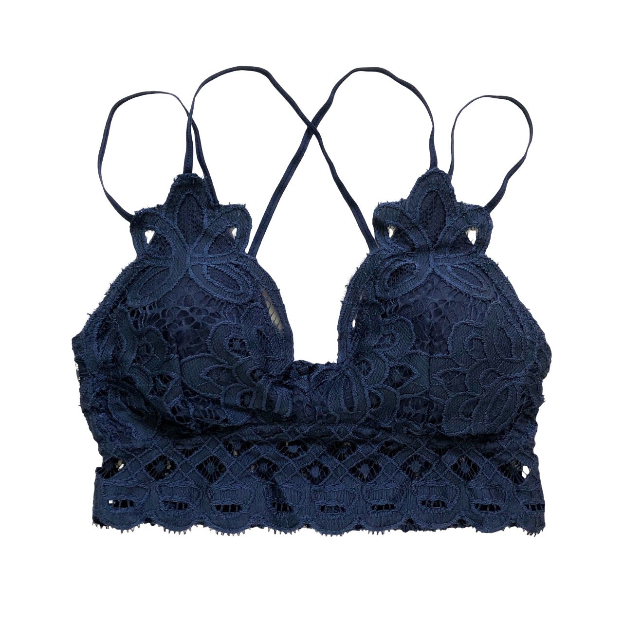 Navy Blue Crochet Bralette – Lani + Kei