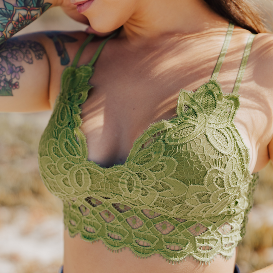 Pistachio Crochet Bralette