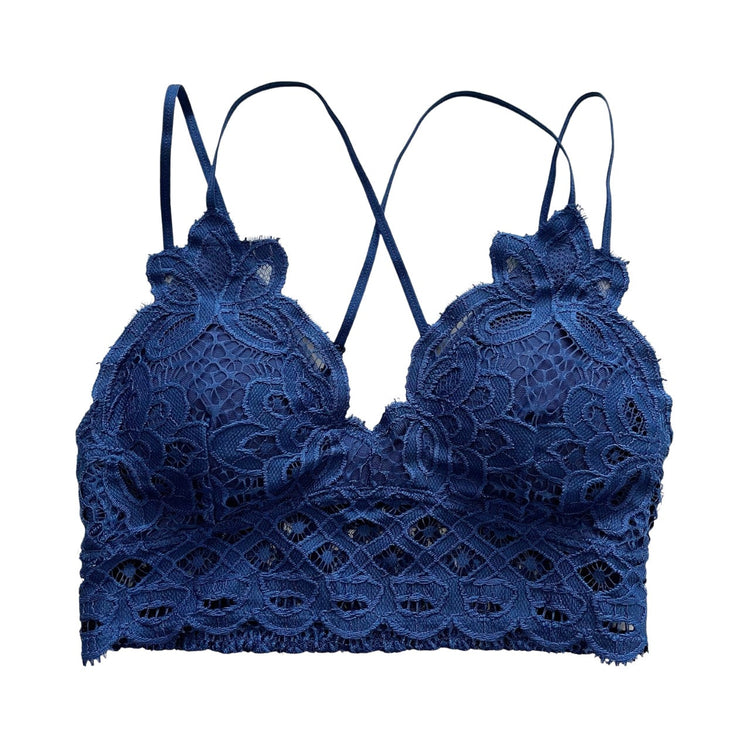 Royal Blue Crochet Bralette