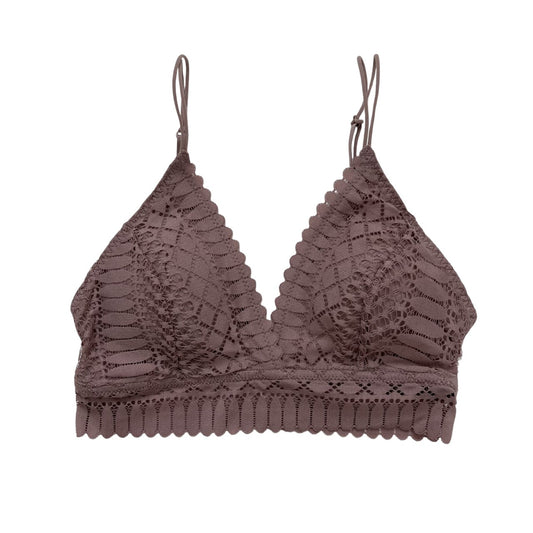 Mauve Lace Longline Bralette