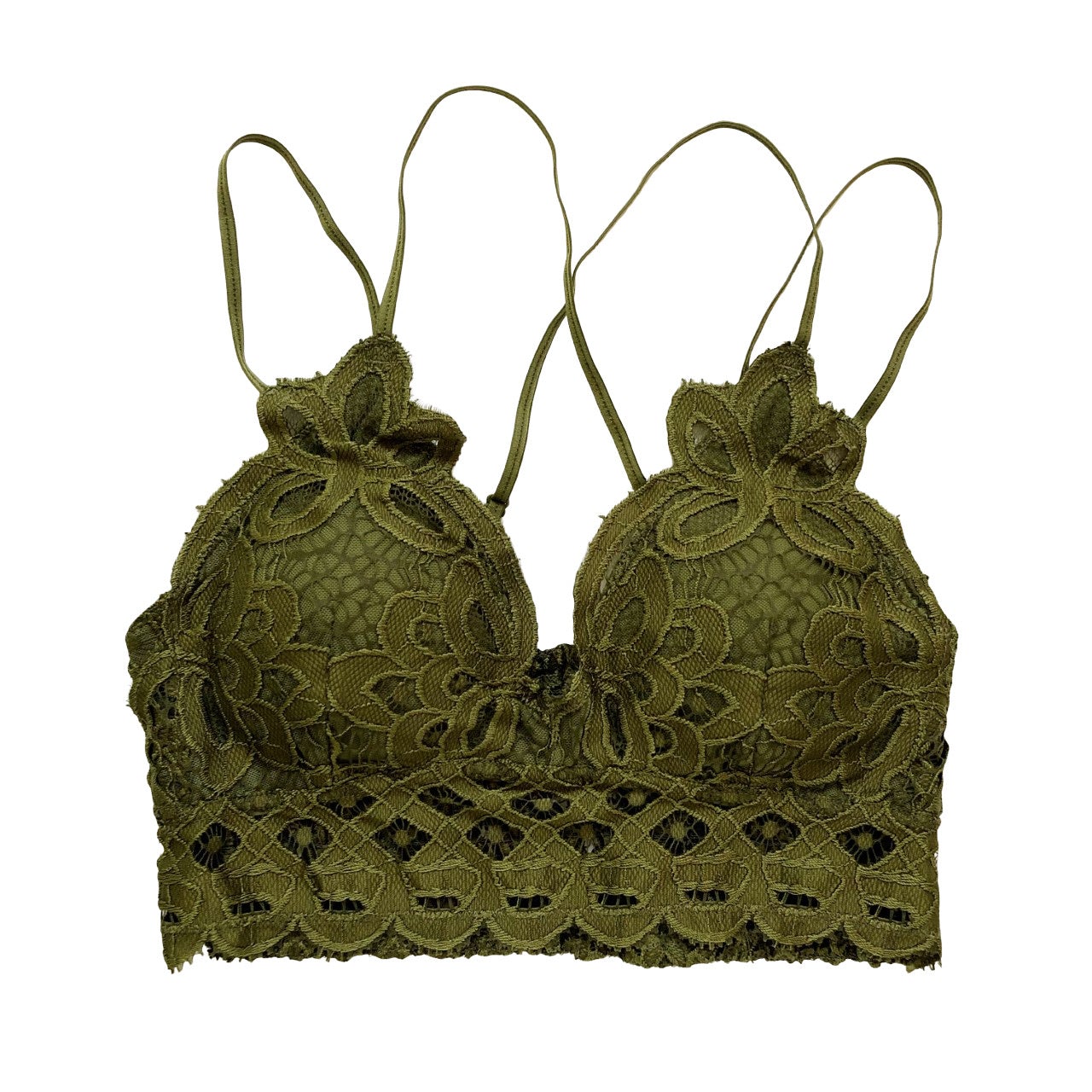 Olive Crochet Bralette - 1215 Clothing