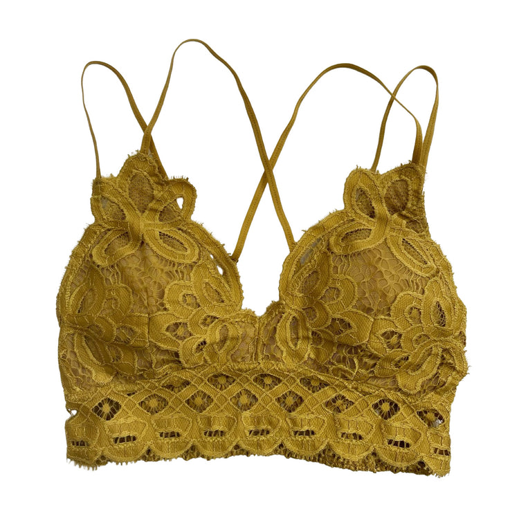 Gold Crochet Bralette