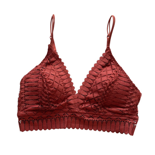 Rust Lace Longline Bralette