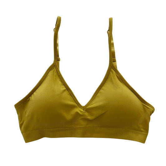 Mustard Gold Triangle Padded Bralette