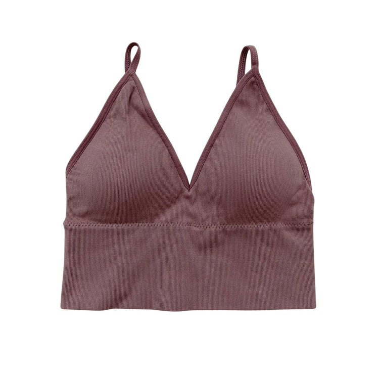 Mauve Seamless Longline Bralette