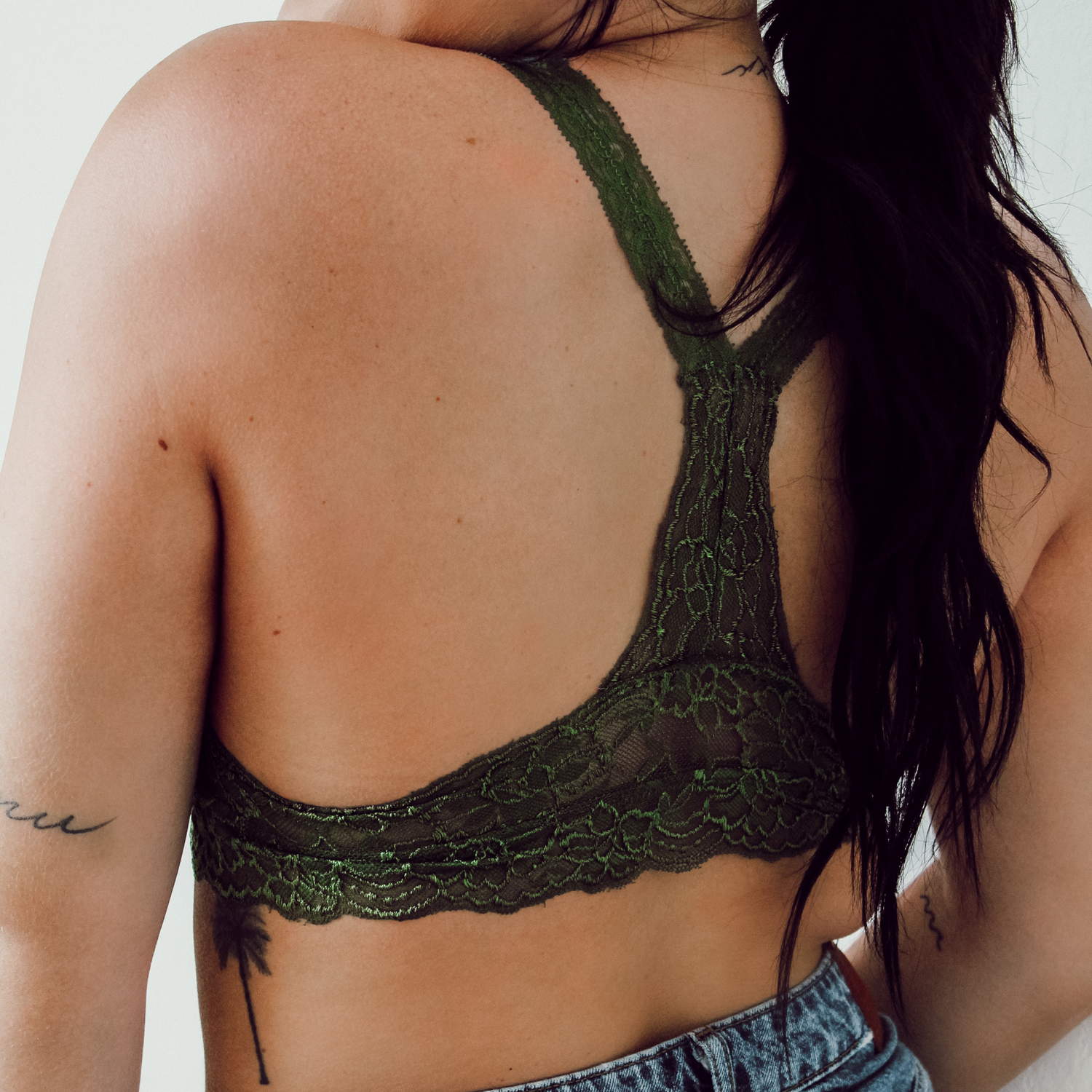 Olive Racerback Bralette - 1215 Clothing