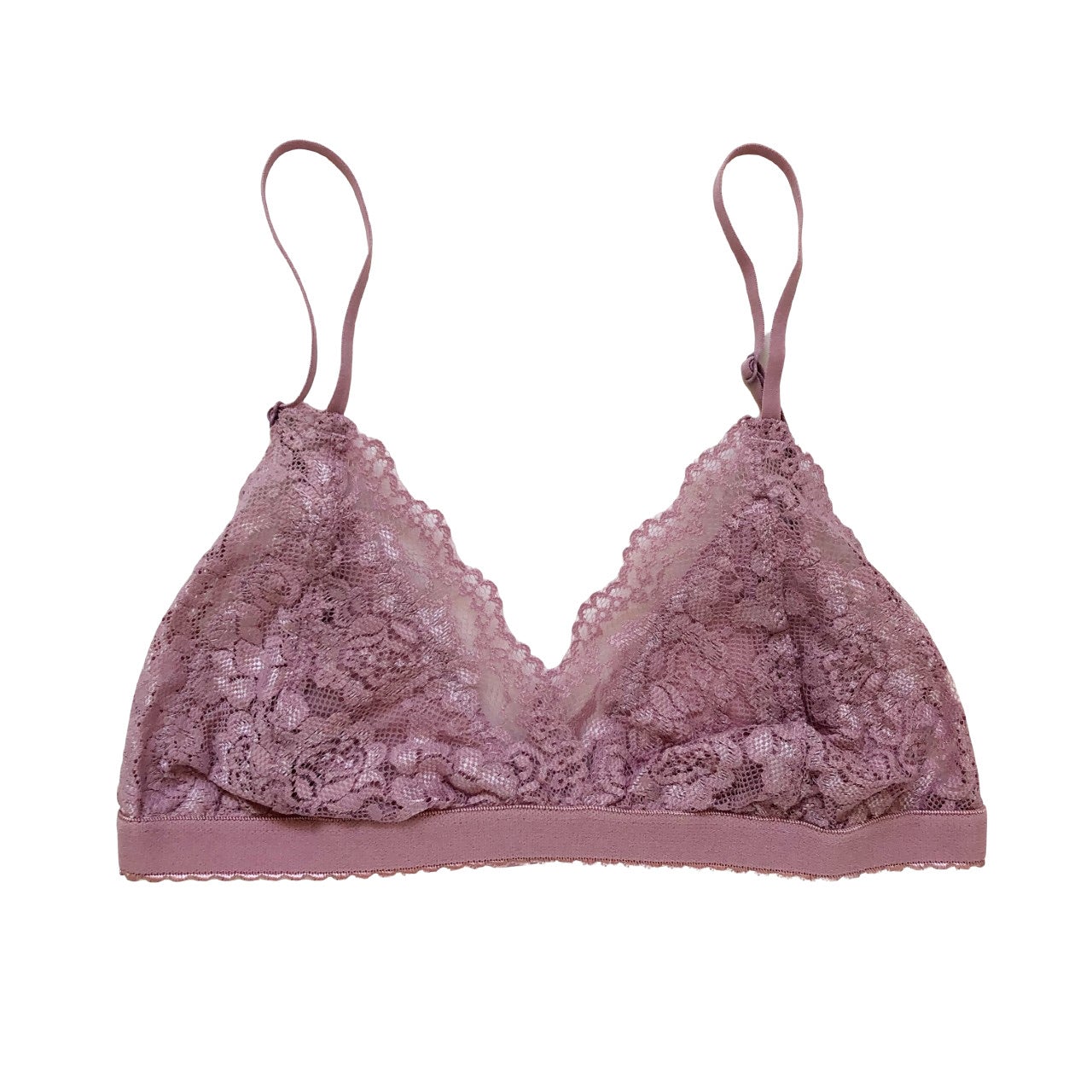 Mauve Lace Triangle Bralette – Lani + Kei