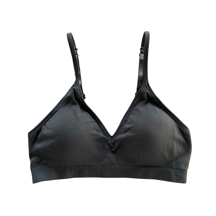 Charcoal Triangle Padded Bralette