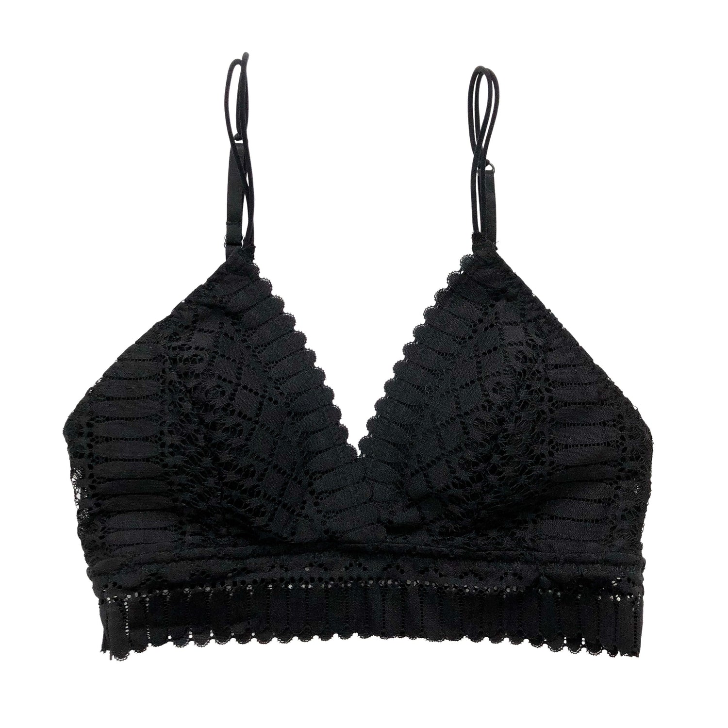 Limited Edition Black Lace Longline Bralette - 1215 Clothing