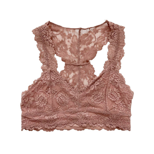 Dusty Pink Lace Racerback Bralette