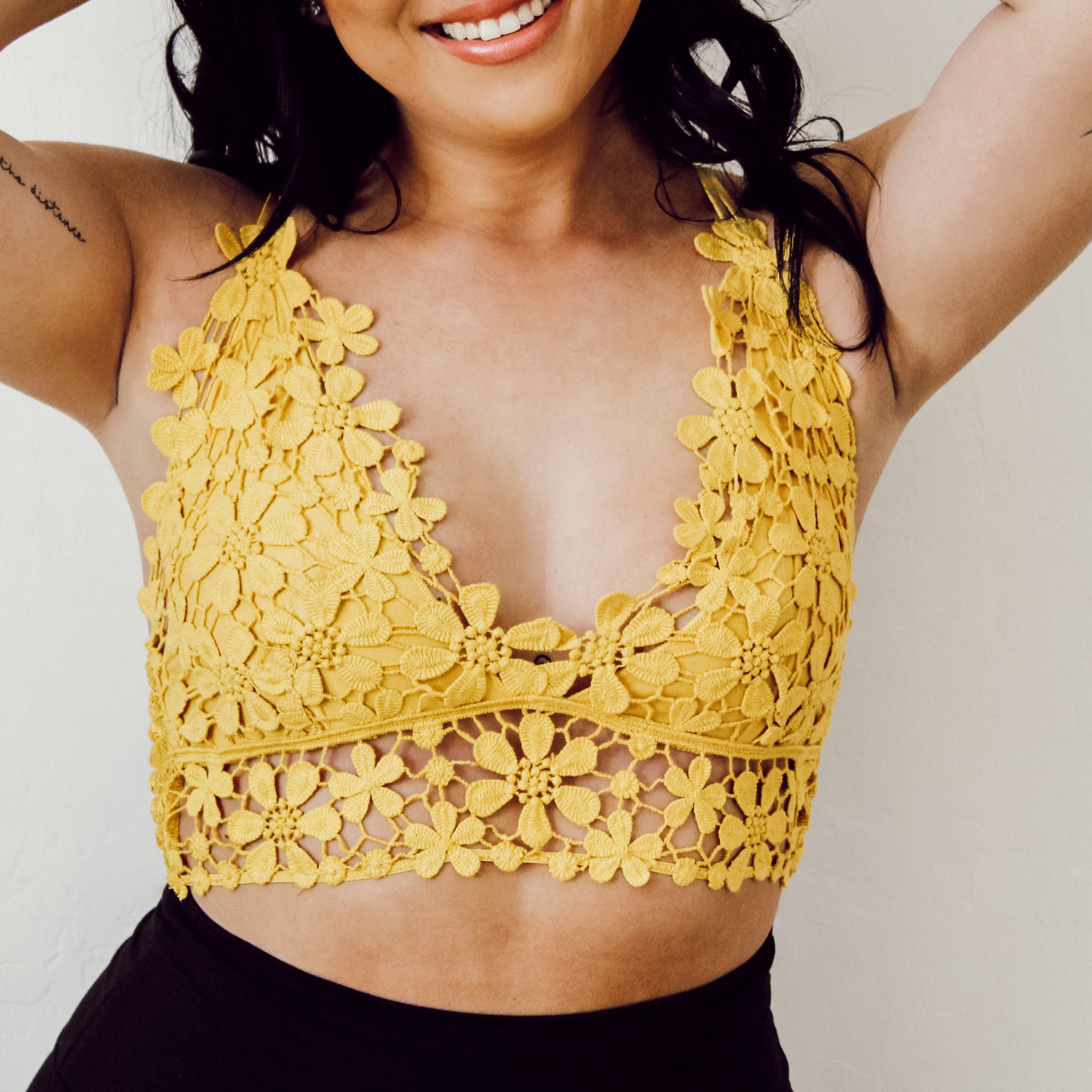 Yellow Daisy Lace Bralette – Lani + Kei