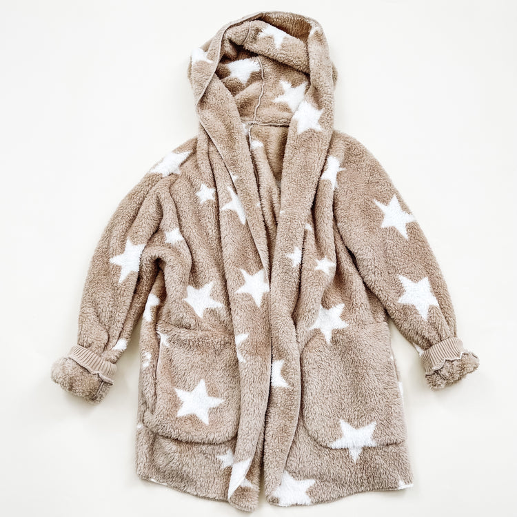 Taupe Star Sherpa Jacket