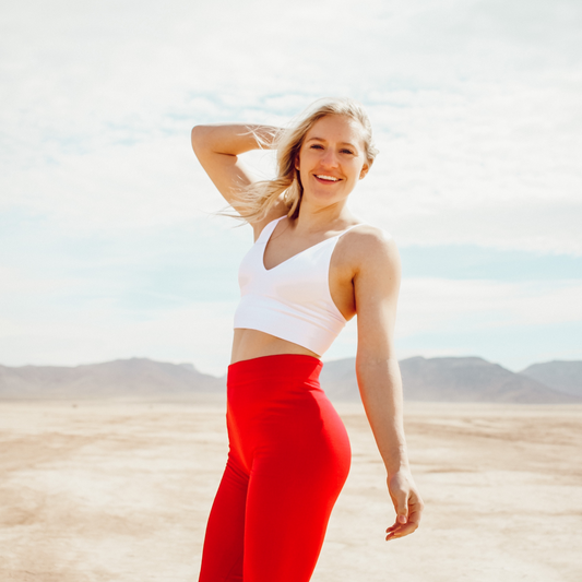 Red Fleece Lined Leggings