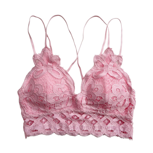 Pink Crochet Bralette