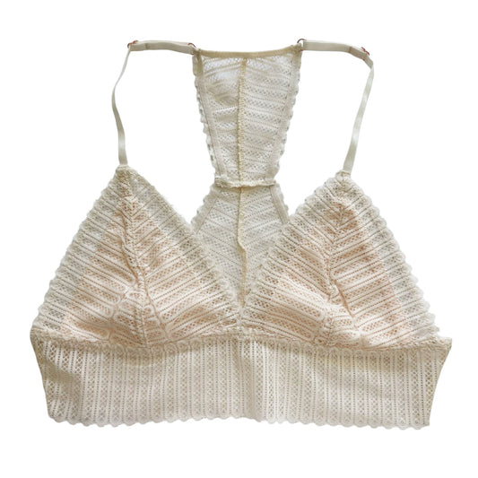 Ivory Lace Racerback Bralette