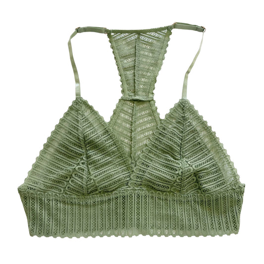 Sage Lace Racerback Bralette