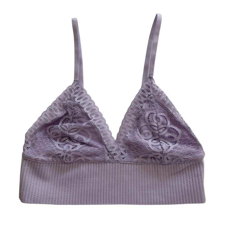 Lavender Floral Longline Bralette