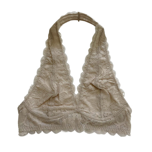 Nude Lace Halter Bralette