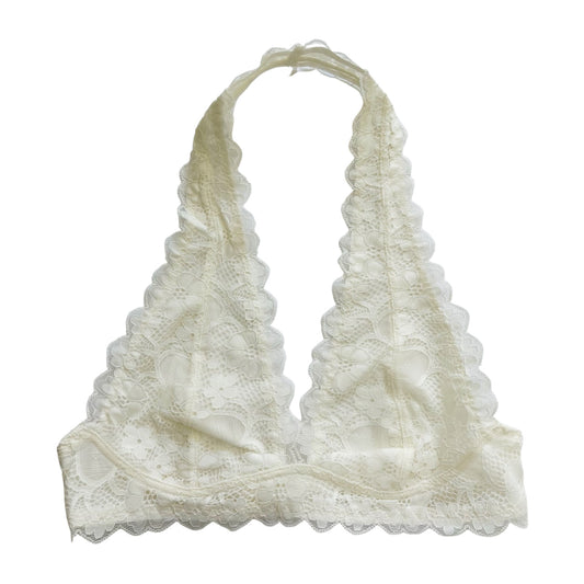 Ivory Lace Halter Bralette