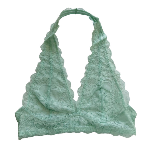 Mint Lace Halter Bralette
