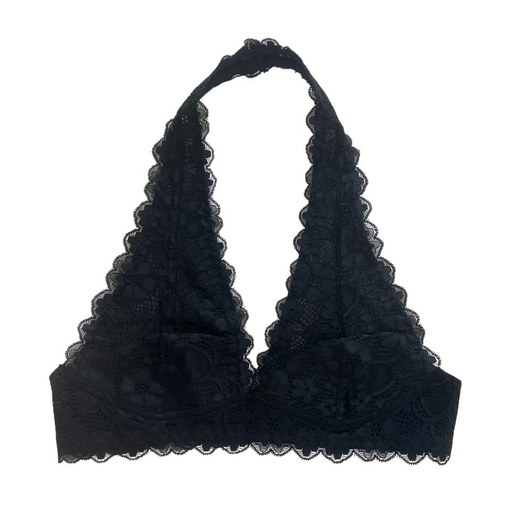 Black Lace Halter Bralette | Lani + Kei