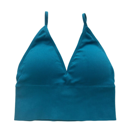Teal Seamless Longline Bralette